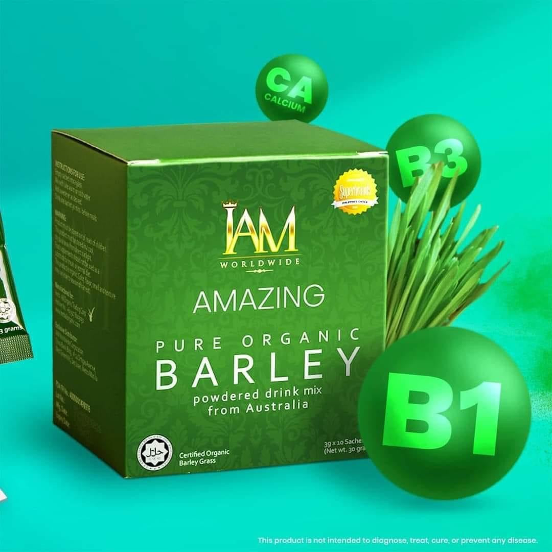Barley Grass Powder - IAM Amazing Pure Organic Barley Powder - New Individual