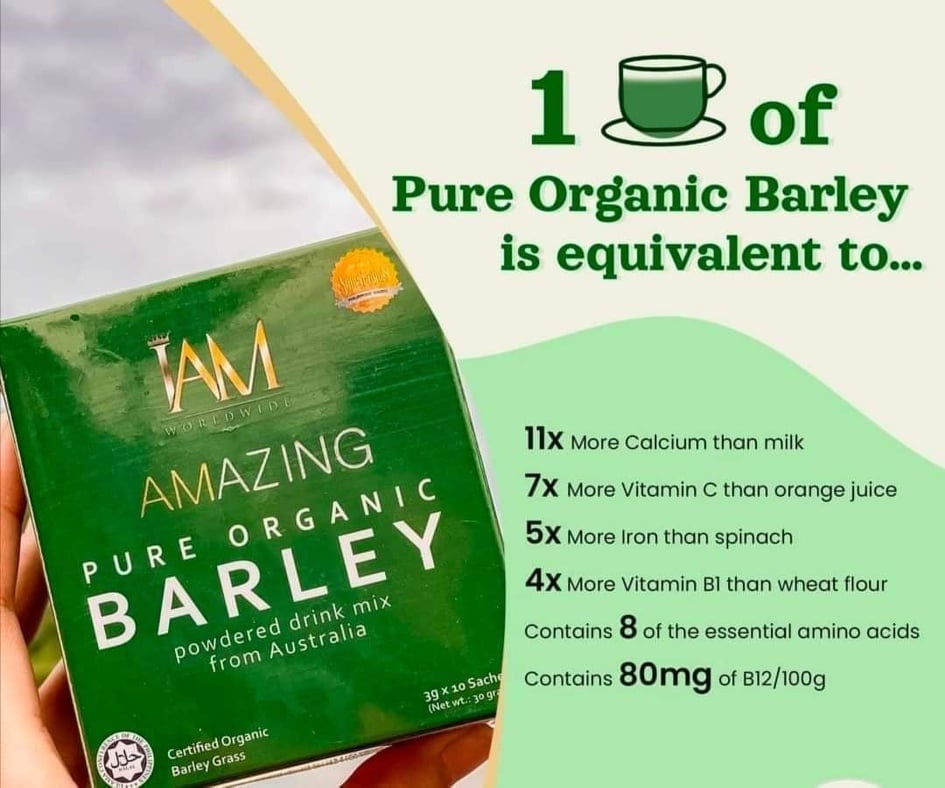 IAM Amazing Organic Pure Barley - Silver Package (16 Boxes)