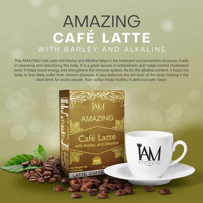 Amazing Cafe Latte Barley and Alkaline