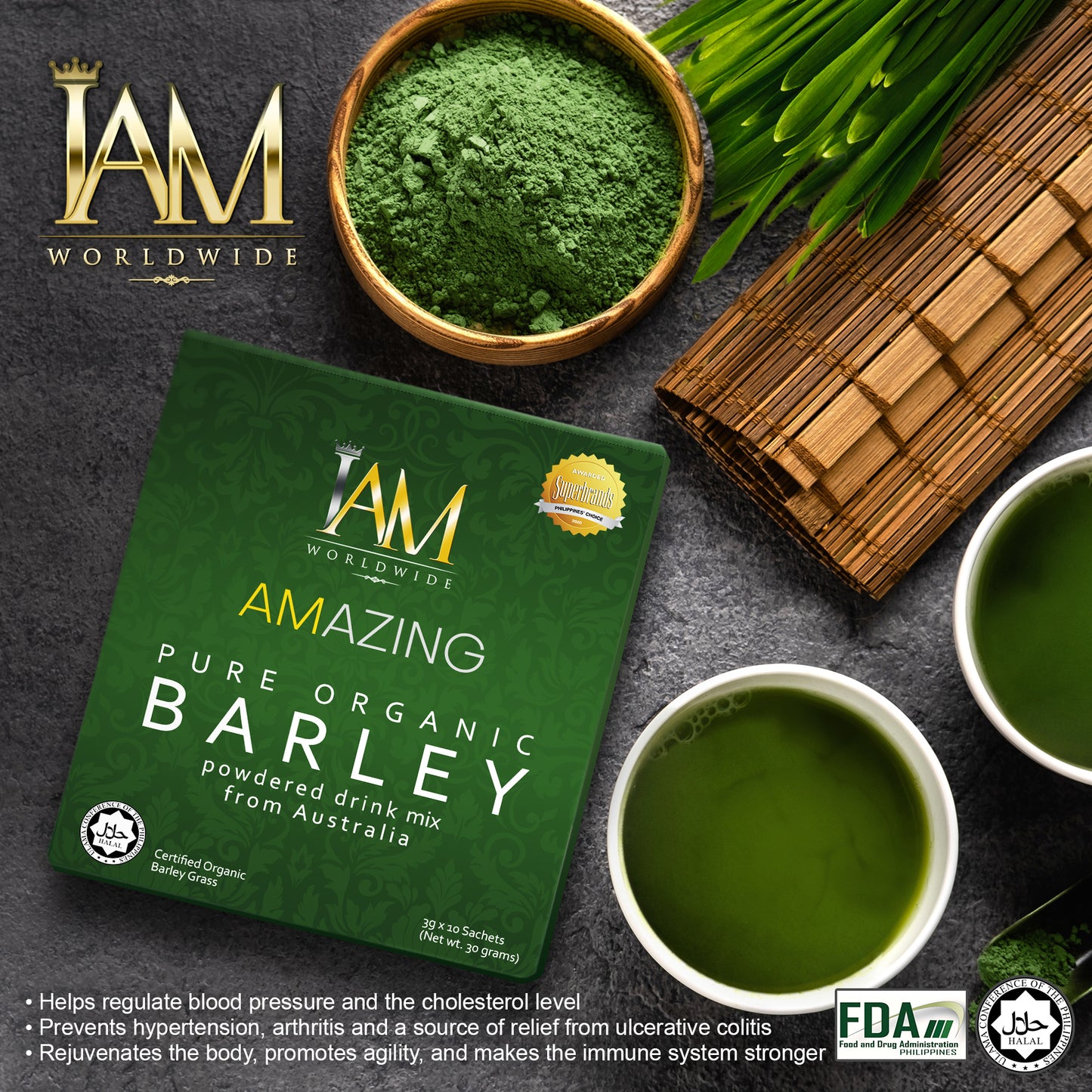 Barley Grass Powder Juice Drink- Business Wholesale Jade Package 200 Boxes PLUS 50 Boxes LIBRE