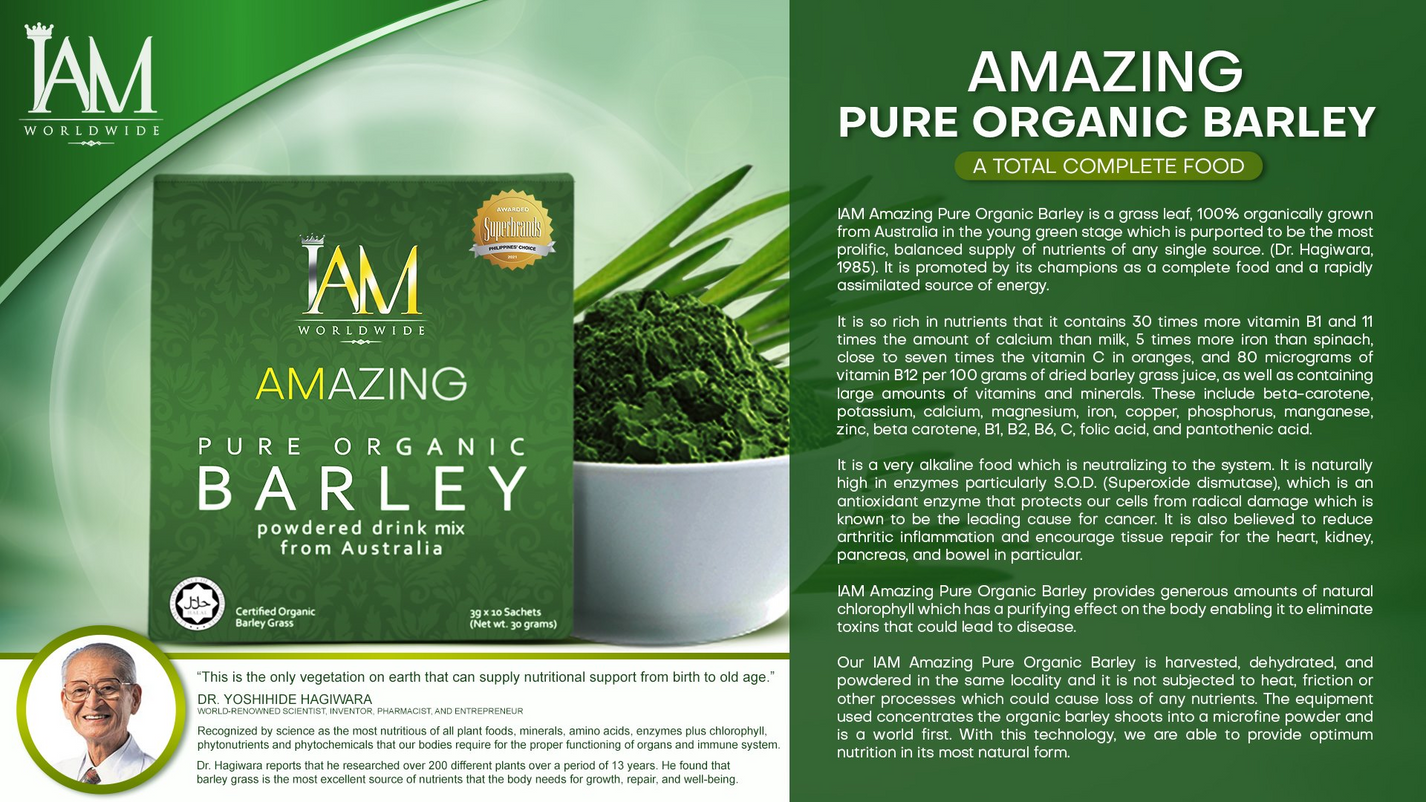 IAM Amazing Organic Pure Barley - Silver Package 17 boxes – IAM Amazing ...