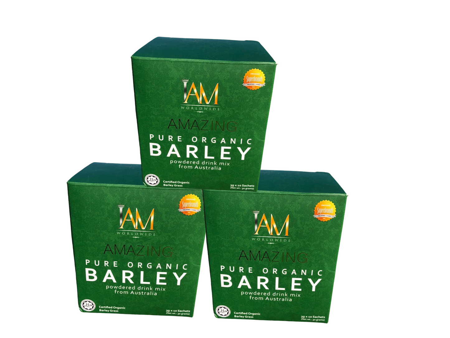 Barley Grass Juice Powder - Kamangha-manghang Pure Organic Barley Powder Juice 3 kahon