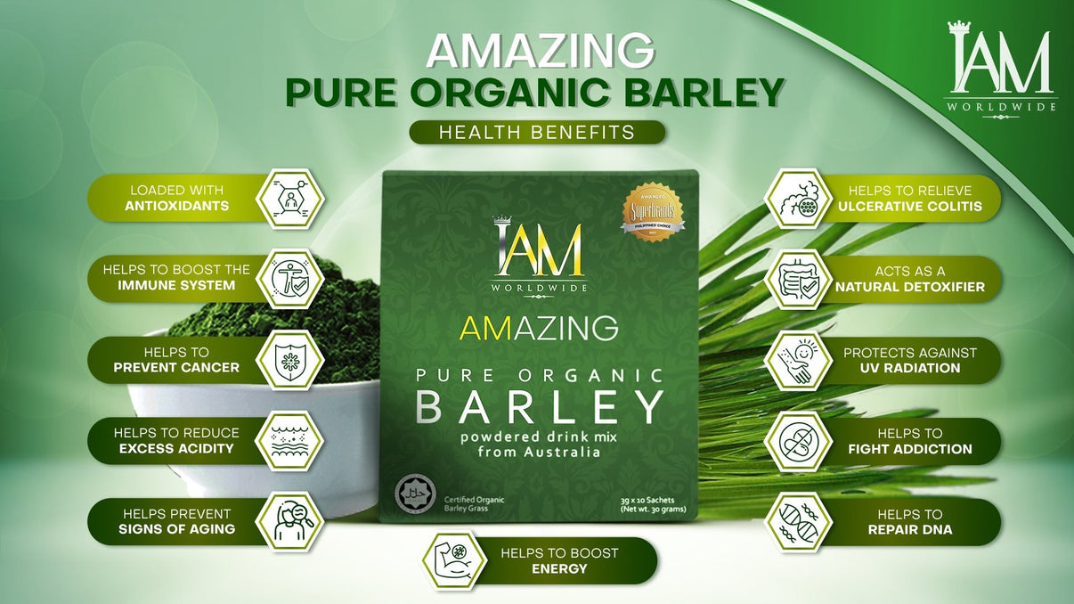 Barley Grass Powder - IAM Amazing Pure Organic Barley Powder - New Ind ...